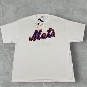 Vintage Y2K Mike Piazza New York Mets MLB NOS NWT White T Shirt - 2XL